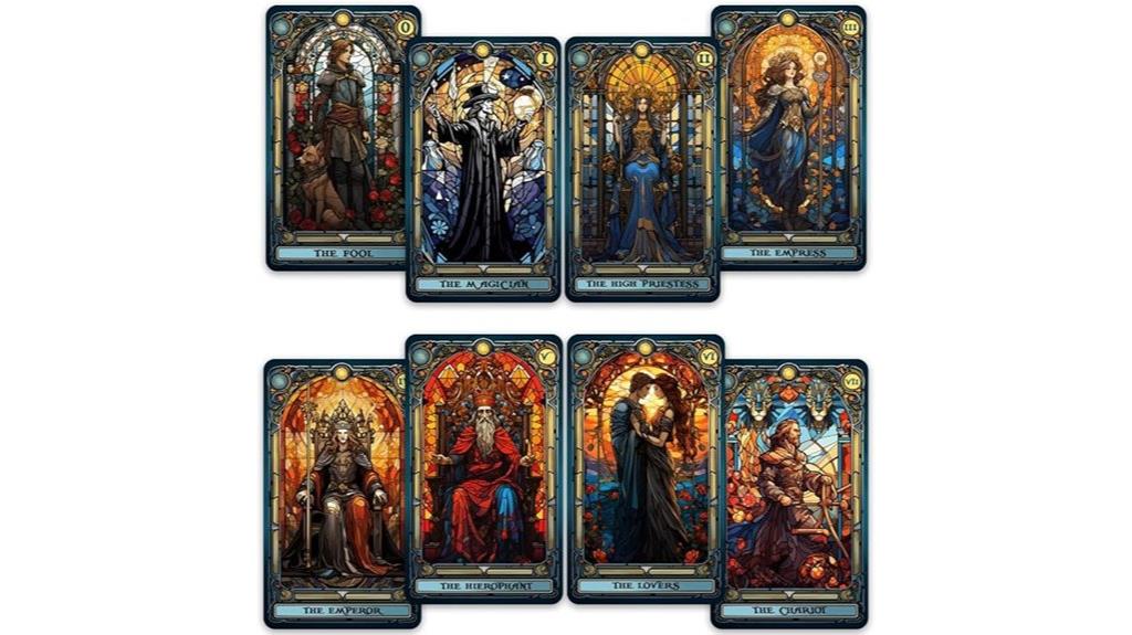 stained glass tarot deck