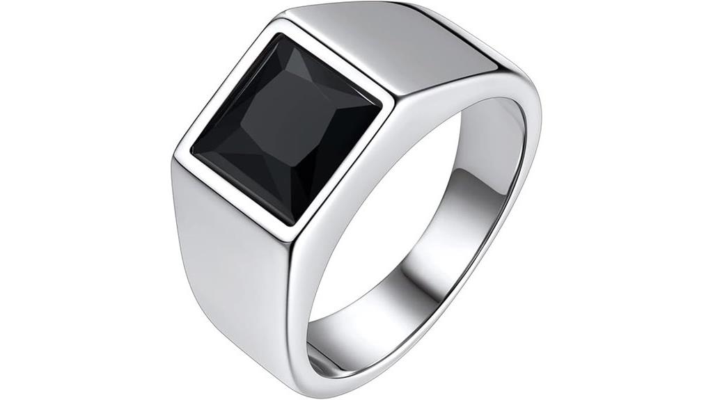 stainless steel men ring
