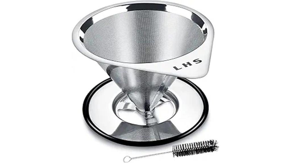 stainless steel pour over