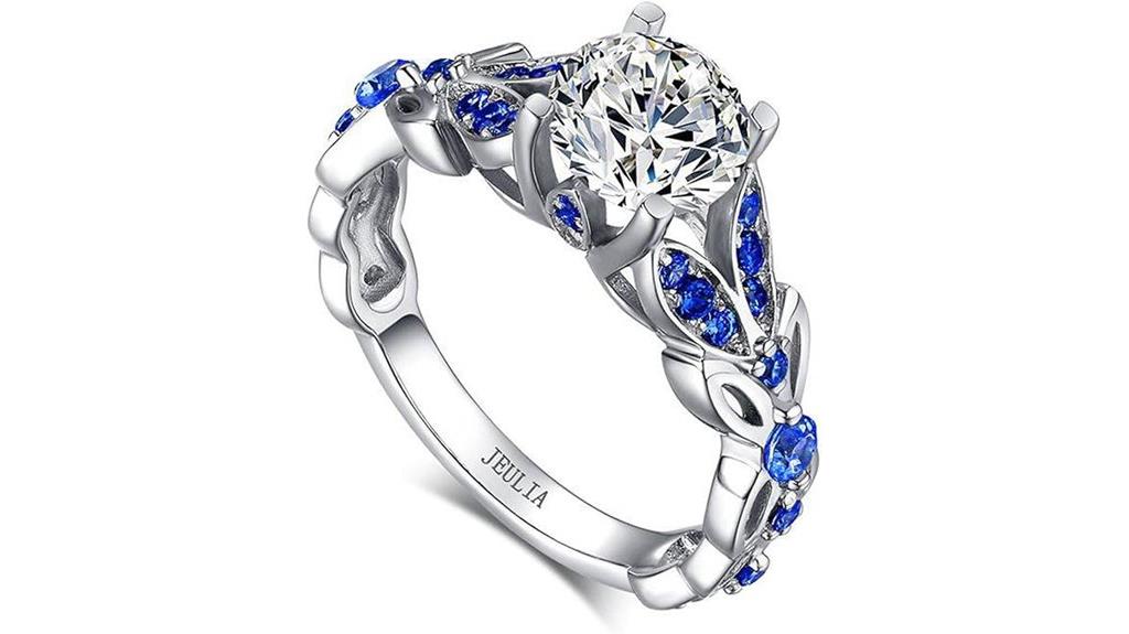 sterling silver butterfly ring