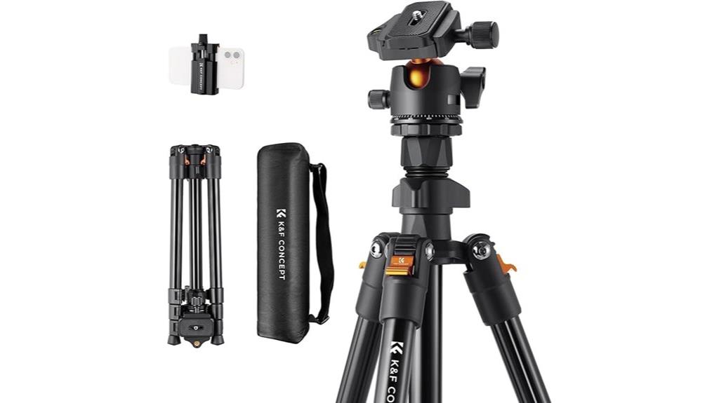sturdy 64 inch camera tripod