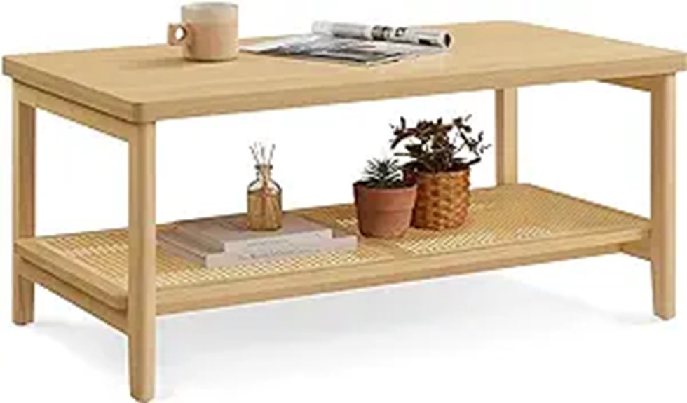 stylish 2 tier coffee table