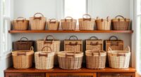 stylish and functional wicker baskets