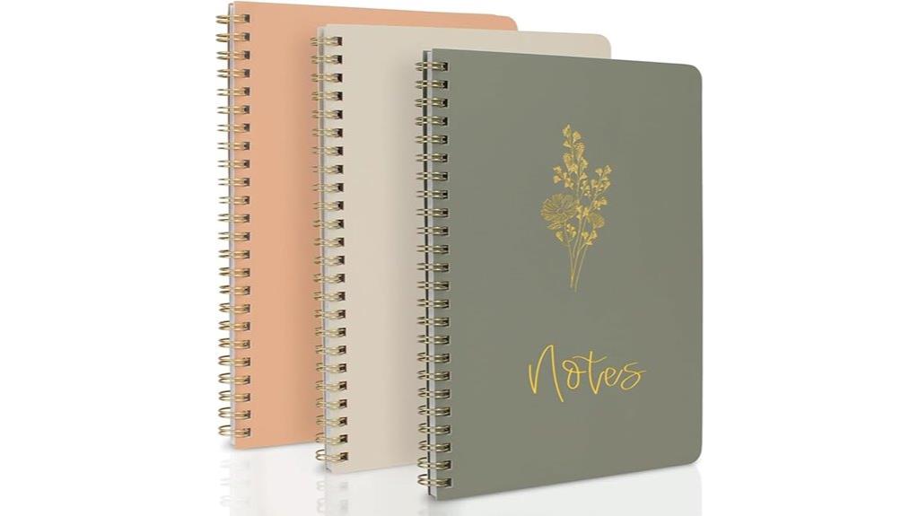 stylish dotted grid journals