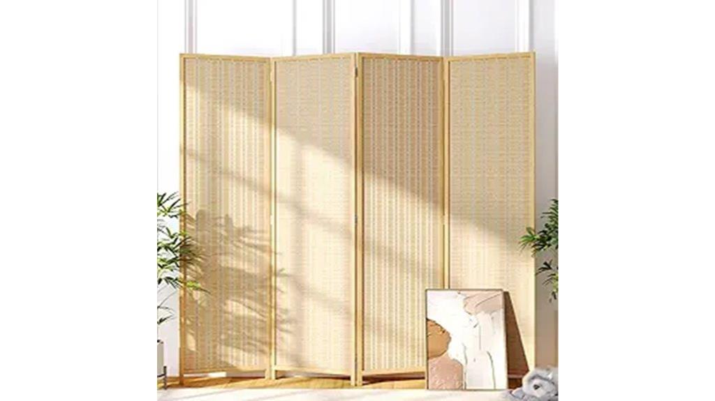 stylish four panel folding divider