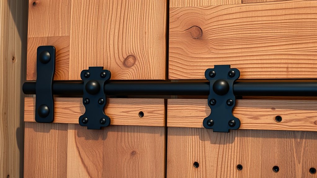 stylish functional barn door hardware