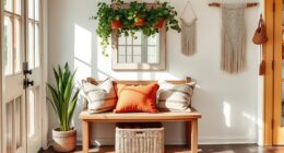 stylish functional boho benches