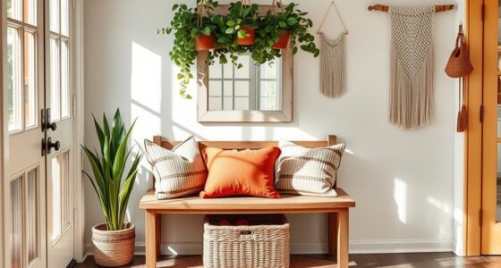 stylish functional boho benches