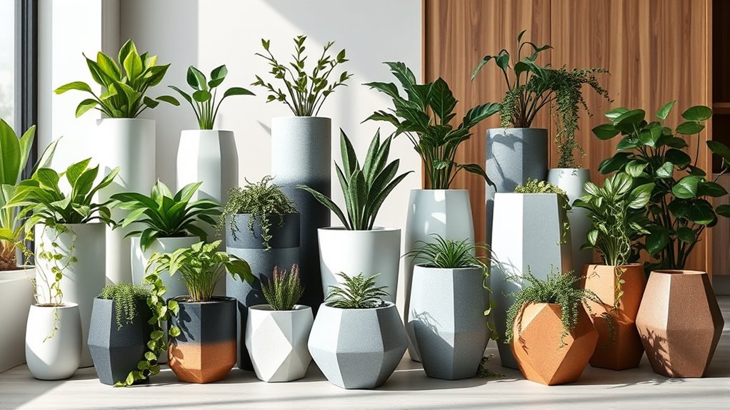 stylish indoor ceramic planters