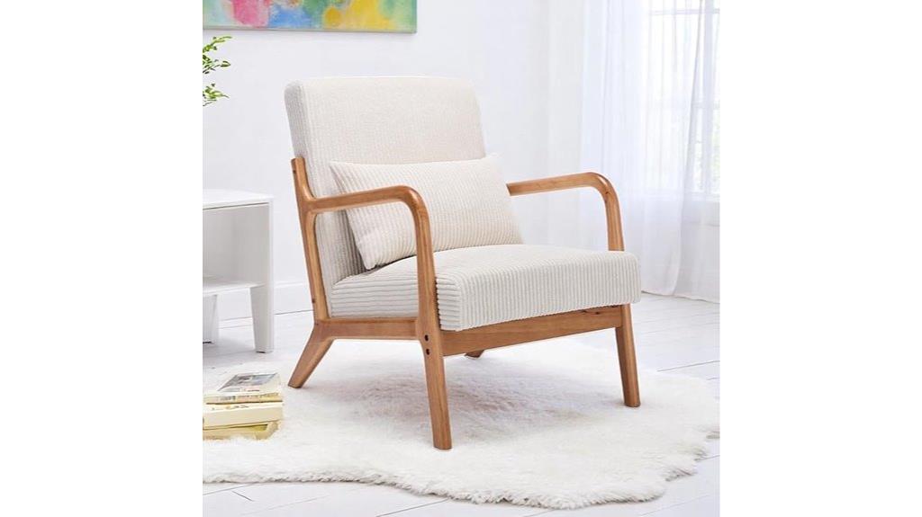 stylish retro corduroy chair