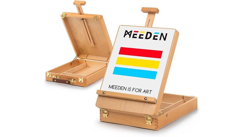 tabletop canvas painting easel