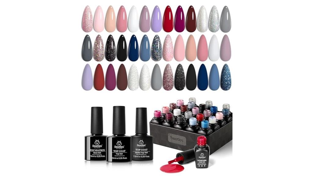 three coat gel polish set