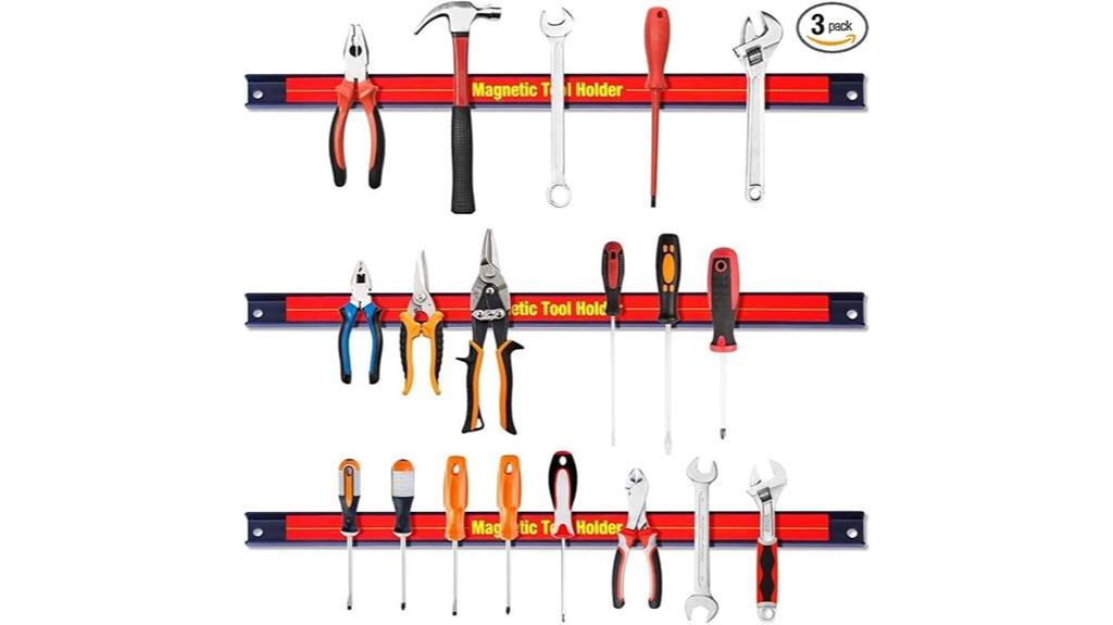 three magnetic tool holders