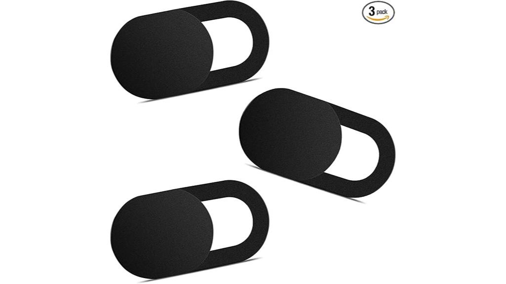 three pack ultra thin webcam blockers