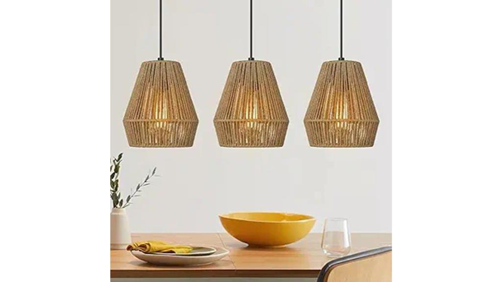 three pack woven pendant