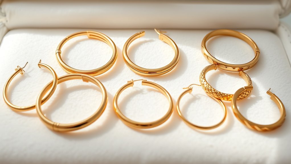 top 14k gold hoop earrings
