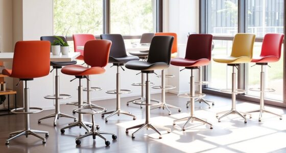 top adjustable drafting stools