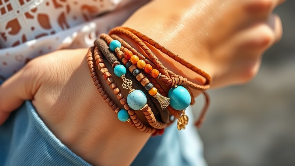 top boho stack bracelets