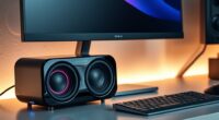 top computer desk subwoofers