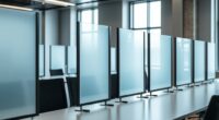 top desk privacy panel options