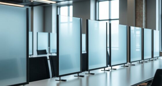 top desk privacy panel options
