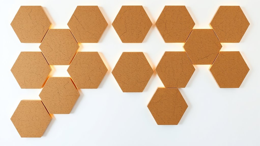 top hexagon cork tiles