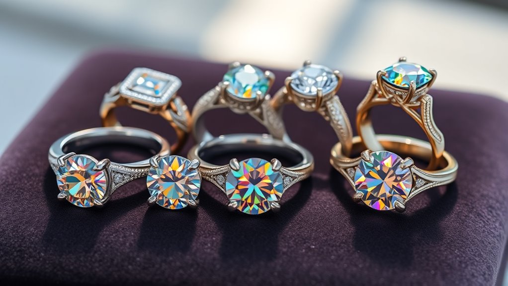 top moissanite ring selections