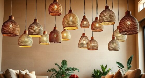 top rattan pendant lighting