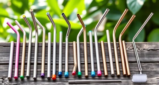 top reusable metal straw sets