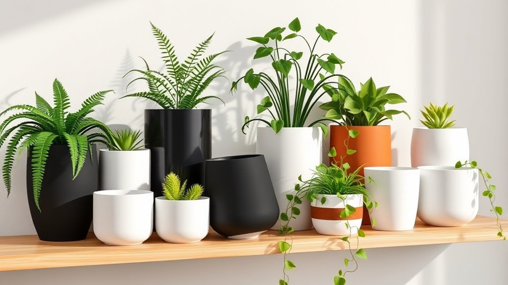 top self watering indoor planters
