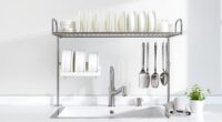 top sink dish drying racks