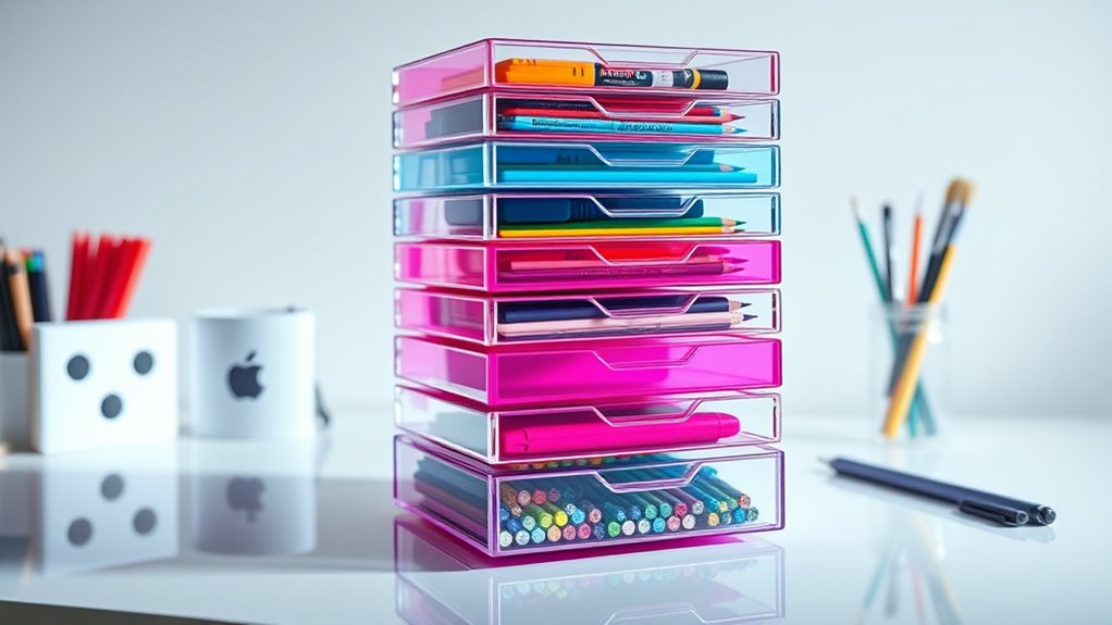 top stackable art storage