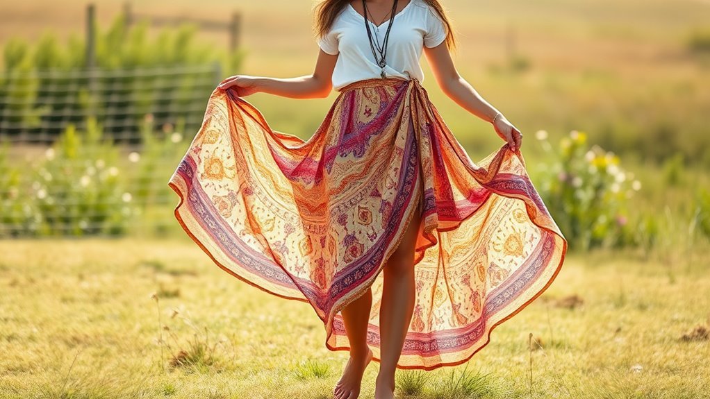 top stylish boho wrap skirts