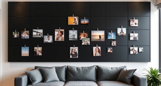 top wall grid photo displays