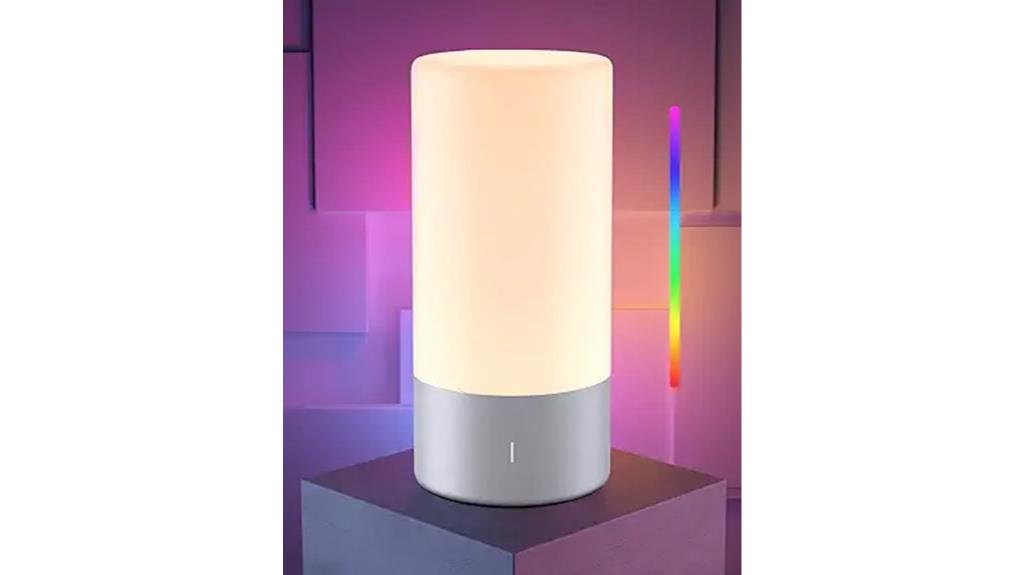 touch activated rgb table lamp