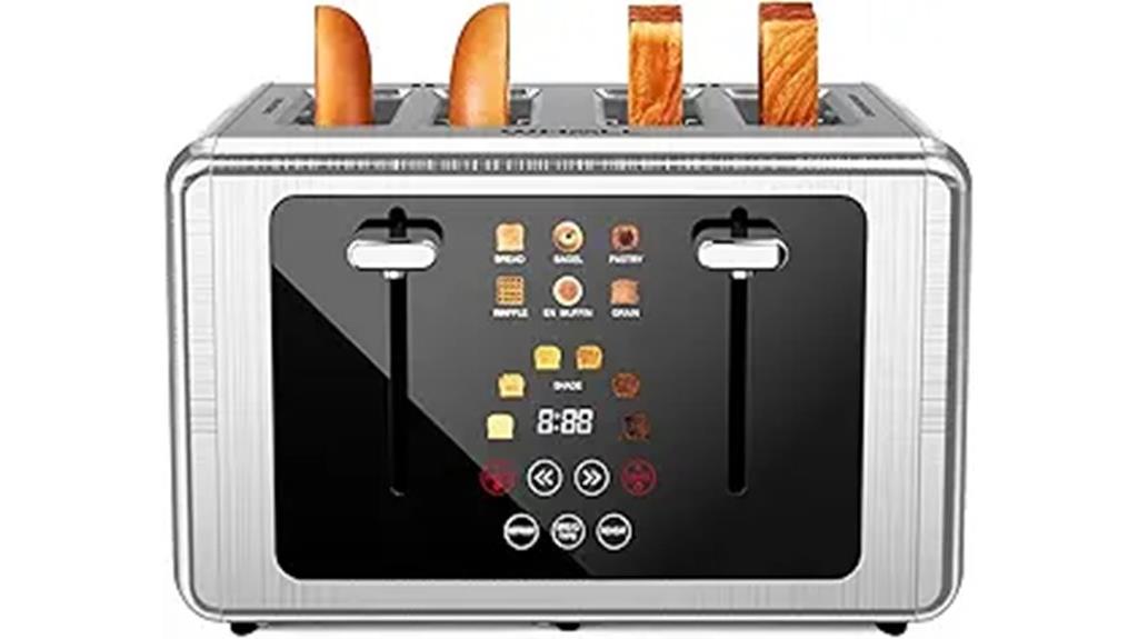 touch screen stainless toaster