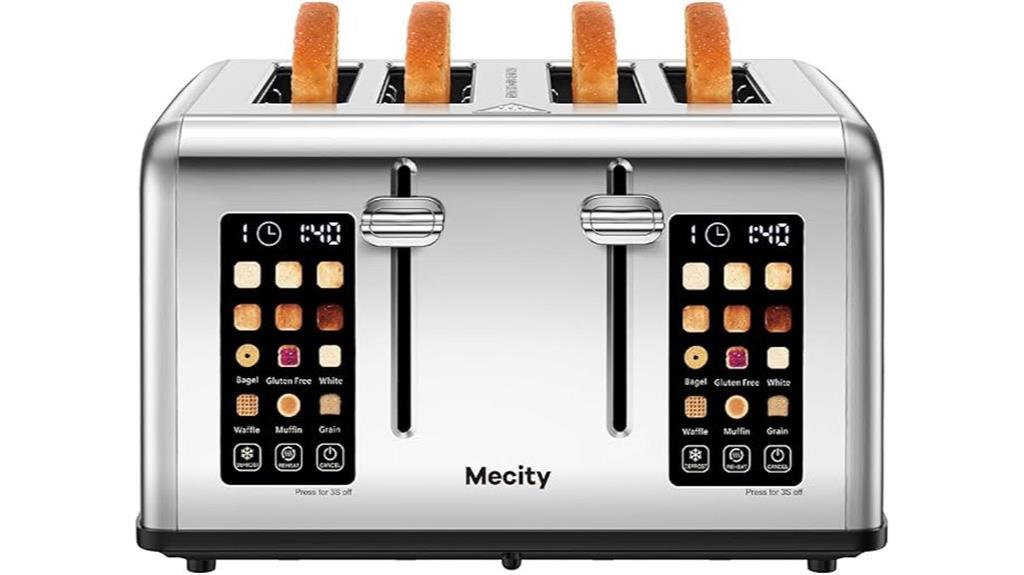 touchscreen 4 slice toaster