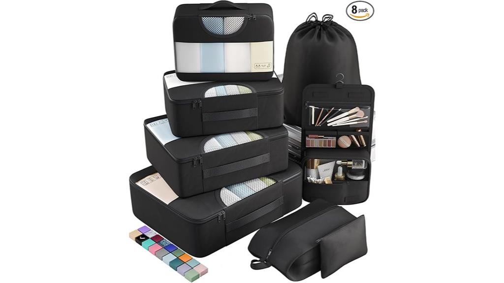 travel organizer packing cubes