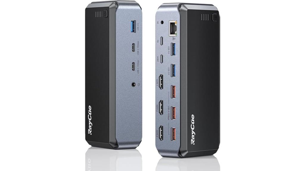 triple monitor usb dock