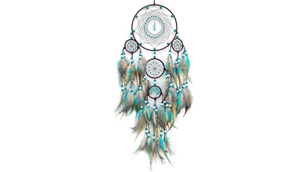 turquoise handmade dream catcher