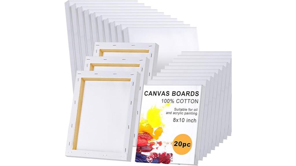 twenty canvas painting sets