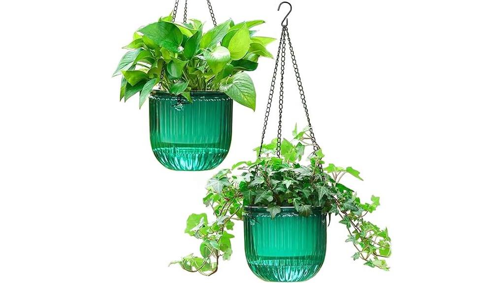 two pack self watering planters