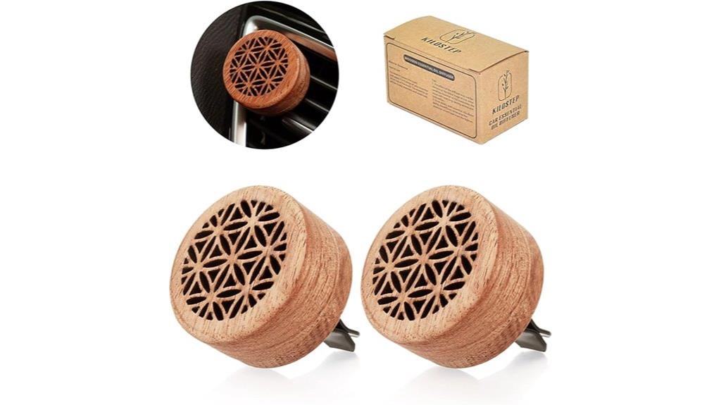 two wood aromatherapy diffusers