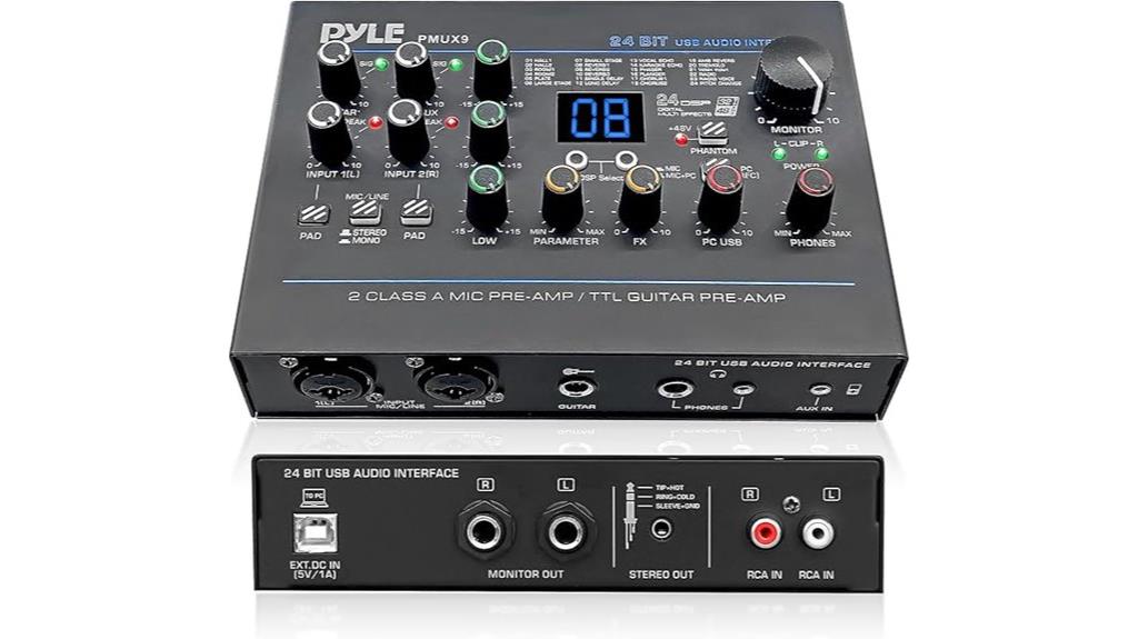 usb audio interface with effects