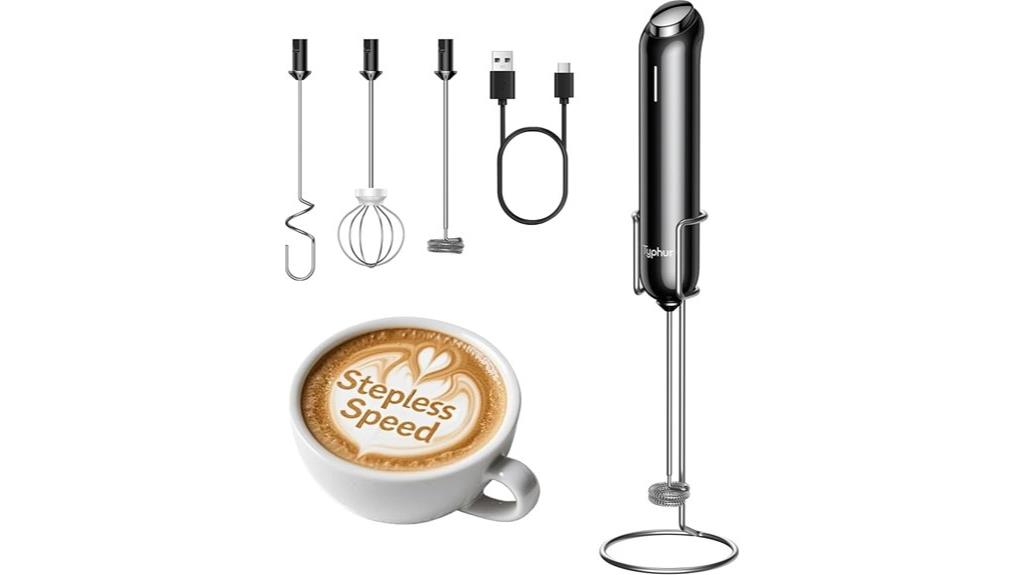 variable speed milk frother