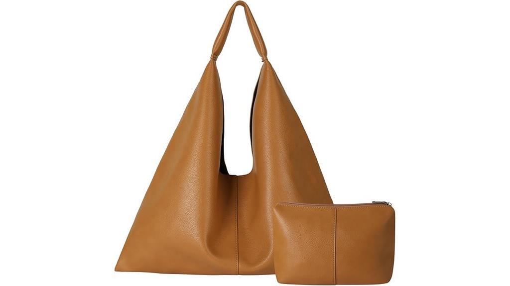 vegan oversized leather tote