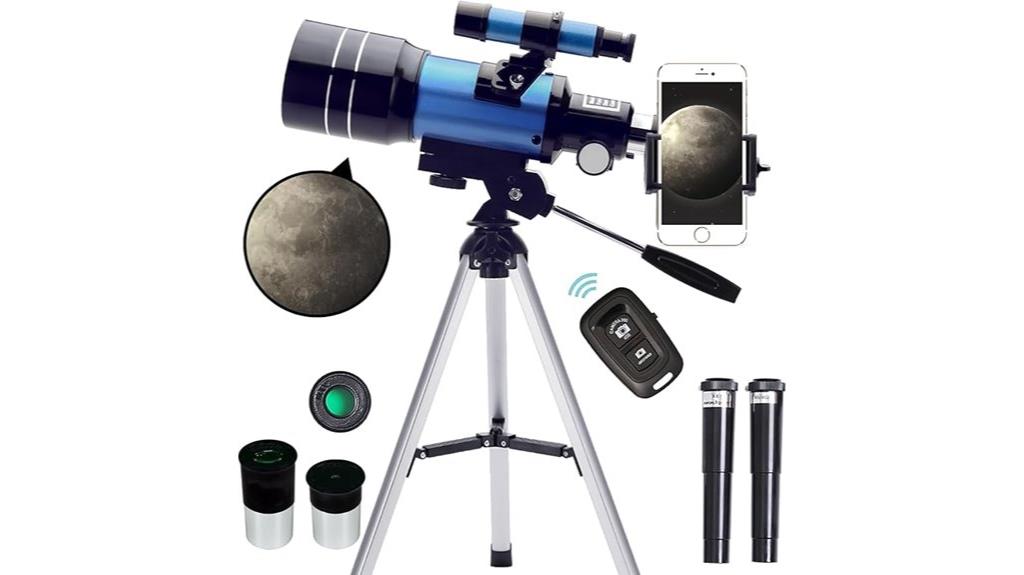 versatile portable refractor telescope