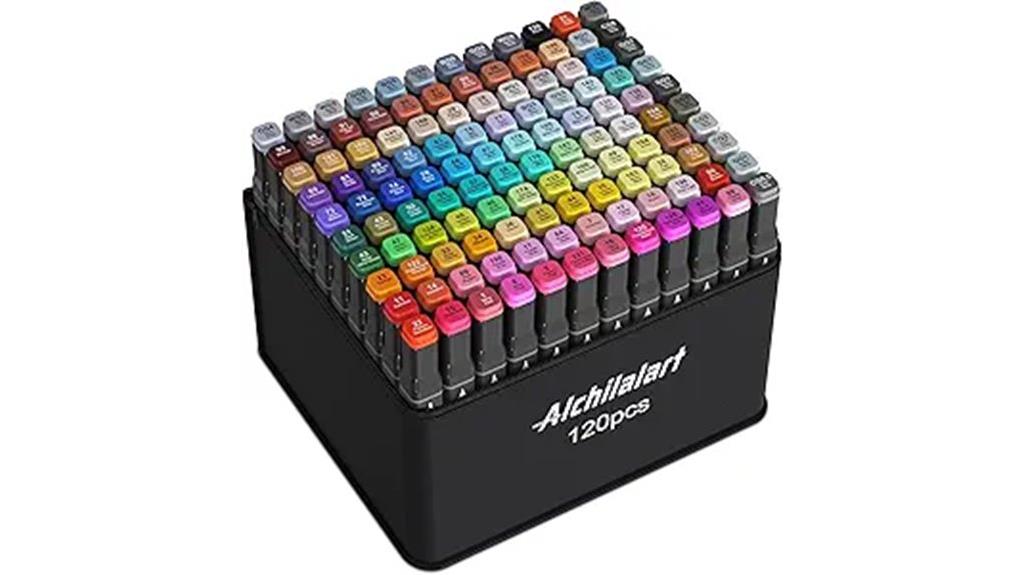 vibrant drawing marker set