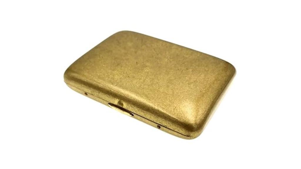 vintage brass cigarette case