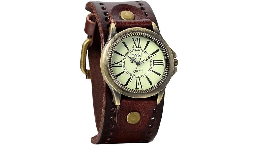 vintage bronze leather watches